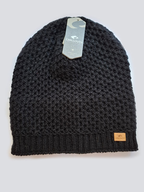 Hippe chemo mutsjes winter - Beanie Nel Black -  chemo muts winter