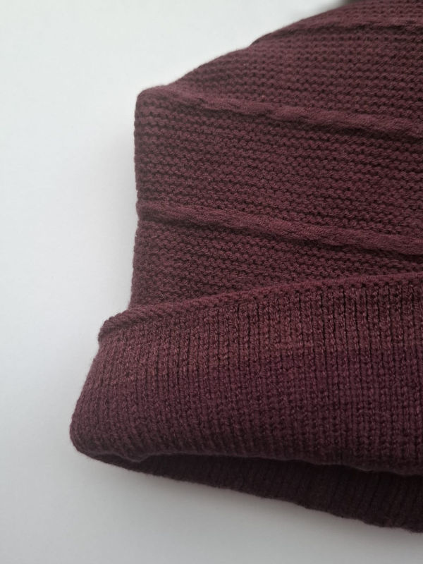 Beanie Artemis bordeaux- chemo hat / alopecia headwear