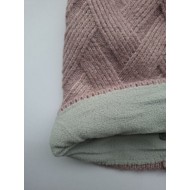hippe chemo mutsjes winkel - Beanie Vanja roze, met fleece - chemo muts winter