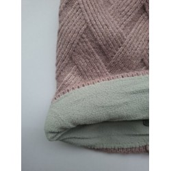 hippe chemo mutsjes winkel - Beanie Vanja roze, met fleece - chemo muts winter