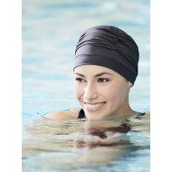 Zwem mutsje Wave zwart van Mooihoofd specialist in chemo mutsjes