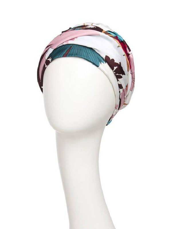 Hippe Chemo mutsjes winkel - Turban Sapphire Floral Fusion