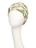 Hippe Chemo mutsjes winkel -Turban Sapphire Lime Garden
