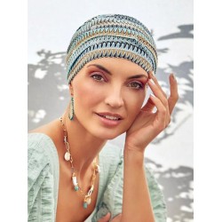 Hat Ruby Skye Zig-Zag Blue - chemo hat / alopecia hat