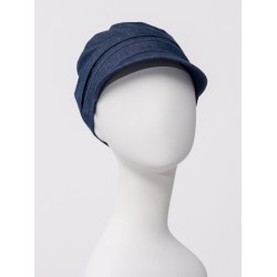 Cap HocShana - Dark Blue Denim - chemo cap / alopecia cap