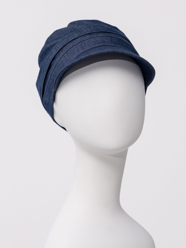 Cap HocShana - Dark Blue Denim - chemo cap / alopecia cap