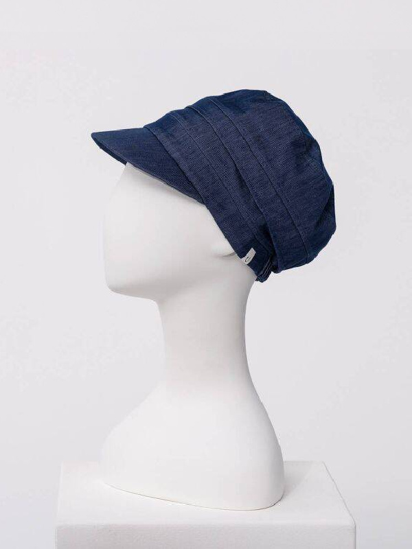 Cap HocShana - Dark Blue Denim - chemo cap / alopecia cap