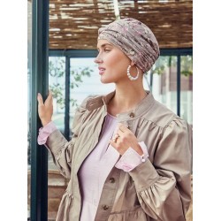 Hippe chemo mutsjes winkel - Turban Shakti Protea Love - alopecia vrouwen