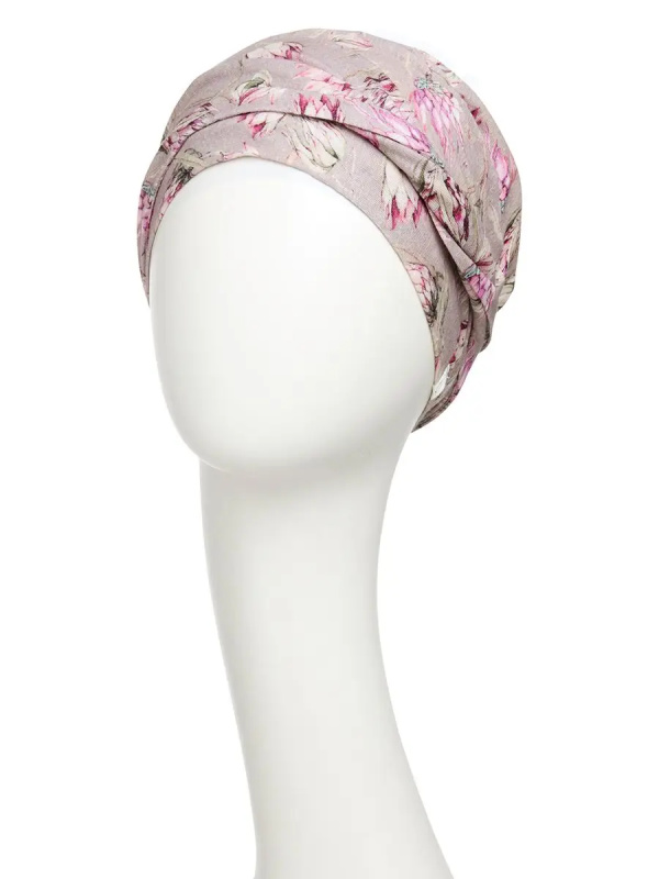 Hippe chemo mutsjes winkel - Turban Shakti Protea Love - alopecia vrouwen