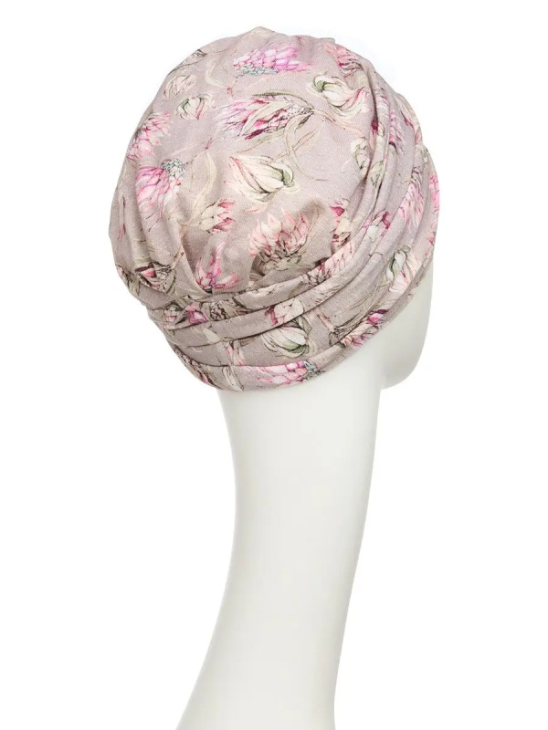 Hippe chemo mutsjes winkel - Turban Shakti Protea Love - alopecia vrouwen