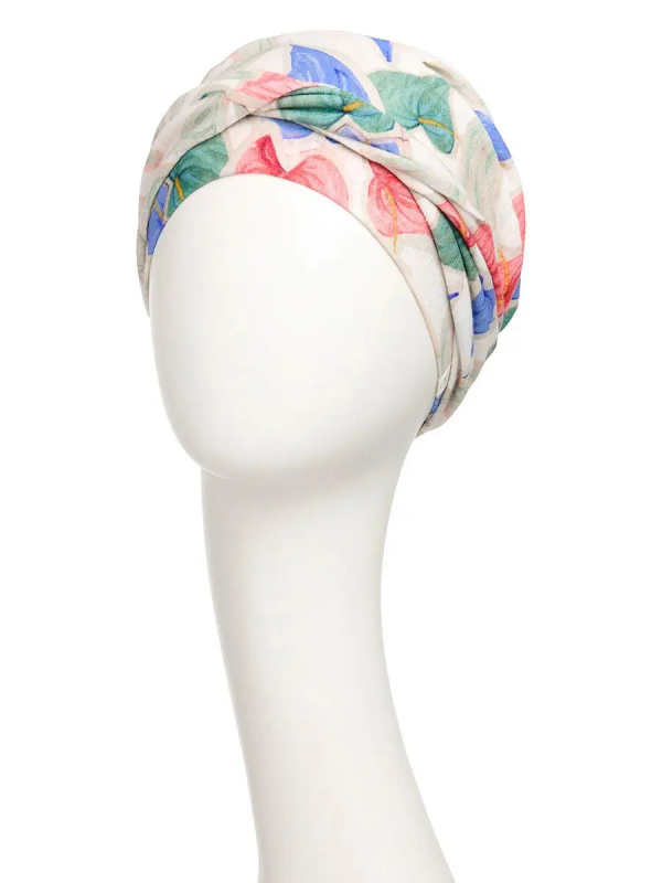Hippe chemo mutsjes winkel - Turban Shakti Tropical Blossom - alopecia vrouwen