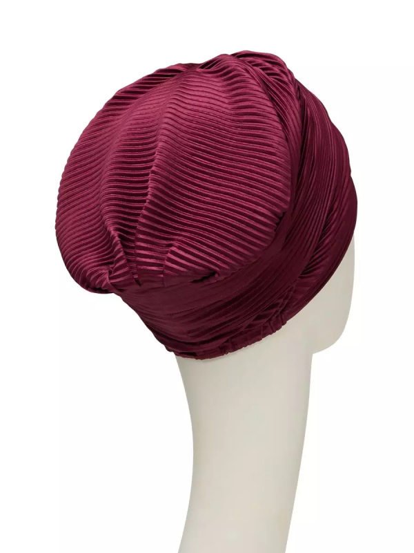 Chemo mutsjes Christine Headwear Nederland - Turban Luna Bordeaux