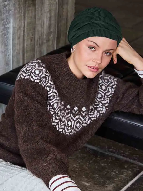Turban Hoc Lea - cadet green - chemo hat / alopecia turban