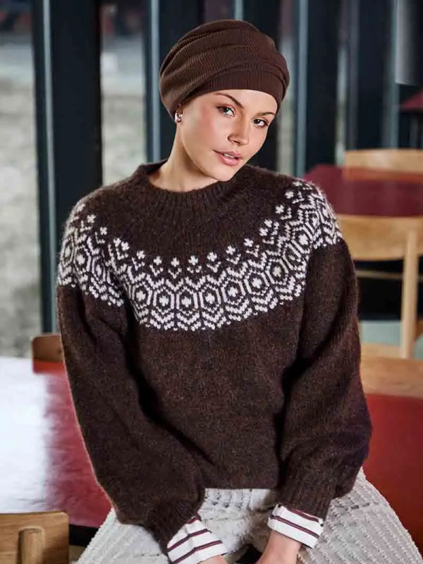 Turban Hoc Lea - dusty walnut - chemo hat / alopecia turban