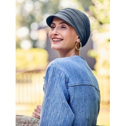 Cap HocYoga - Blue - chemotherapy headwear / alopecia cap  Cap HocYoga - Blue - chemotherapy headwear / alopecia cap