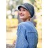 Cap HocYoga - Blue - chemotherapy headwear / alopecia cap 