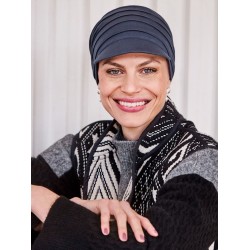 Cap HocYoga - Blue - chemotherapy headwear / alopecia cap  Cap HocYoga - Blue - chemotherapy headwear / alopecia cap