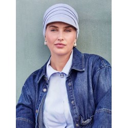 Chemo Pet HocYoga - Lichtblauw melange - chemo petjes - hippe chemo mutsjes christine
