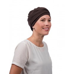Top PLUS bruin - chemo mutsje / alopecia mutsje Top PLUS bruin - chemo mutsjes / alopecia vrouwen - online te koop bij Mooihoofd