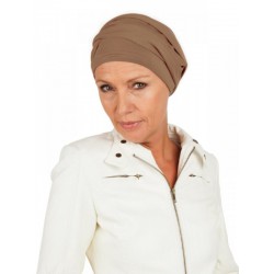 Top PLUS taupe - chemo mutsje of alopecia mutsje Top PLUS taupe - chemo mutsjes, alopecia vrouwen - verkrijgbaar bij Mooihoofd