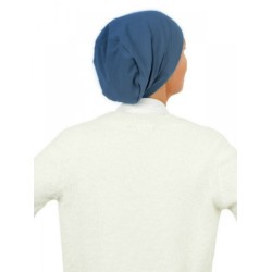 Top Tio blauw - Mooihoofd - chemo mutsje / alopecia mutsje Chemo mutsjes winkel Mooihoofd - Top Tio blauw