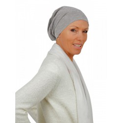 Top Tio lichtgrijs melee - chemo mutsje / alopecia mutsje Top Tio lichtgrijs melee - chemo mutsjes Mooihoofd / alopecia mutsje