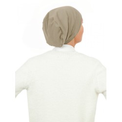 Top Tio taupe - chemo mutsje / alopecia mutsje Chemo mutsjes Mooihoofd - Top Tio taupe - chemomuts / alopecia mutsje