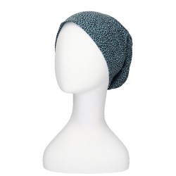 Top Tio Panter blauw - chemo mutsje / alopecia mutsje Chemo mutsjes Mooihoofd - Top Tio Panter blauw - chemo muts