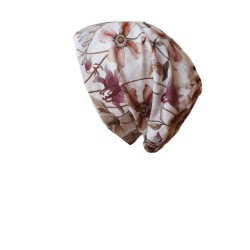 Top Tio Pink Flowers - chemo mutsje / alopecia mutsje Chemo mutsjes chemo muts Top Tio Pink Flowers