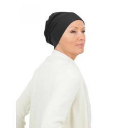 Top Tio zwart - chemo mutsje / alopecia mutsje Chemo mutsjes katoen - Top Tio zwart - chemomuts / alopecia mutsje