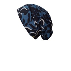 hippe chemo mutsjes chemo muts Top Tio Flowers in Blue
