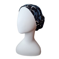 hippe chemo mutsjes chemo muts Top Tio Flowers in Blue