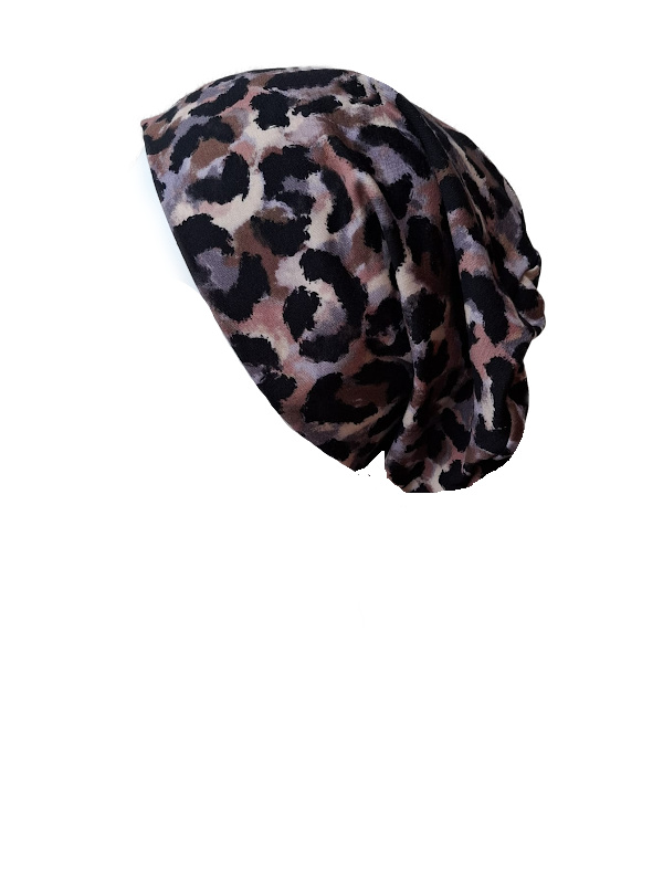 Chemo mutsjes chemo muts - Top Tio panter Lavender-Brown - alopecia vrouwen
