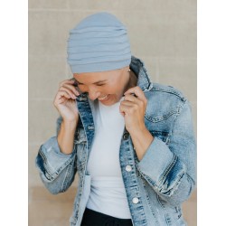 Top Aura Lavendel Blauw - chemo mutsje / alopecia mutsje Hippe Chemo mutsjes chemo muts - Top Aura Lavendel Blauw