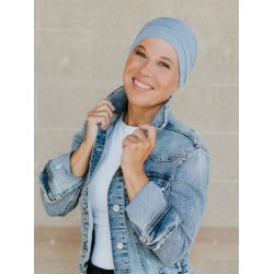 Top Aura Lavendel Blauw - chemo mutsje / alopecia mutsje Hippe Chemo mutsjes chemo muts - Top Aura Lavendel Blauw