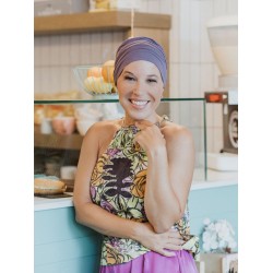 Top Aura Lilac - cancer hat / alopecia headwear Top Aura Lilac - cancer hat / alopecia headwear