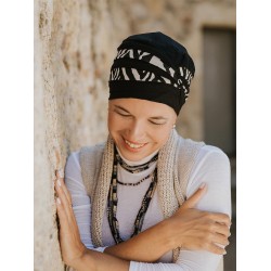chemo mutsjes winkel - Top Ayana - Zebra Savanna chemo hoofdbedekking