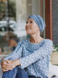 Chemo Slaapmuts Descanso Blue denim - nachtmutsjes chemo