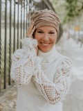 Chemo mutsjes winkel- winter muts Dina Oslo - Caramel Latte