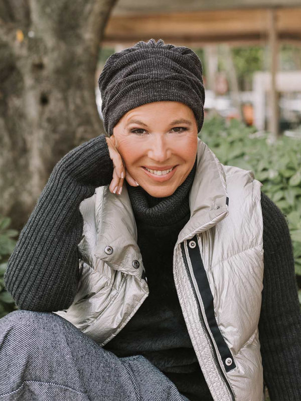 Chemo mutsjes winkel- winter muts Dina Oslo - Vulcanic Grey