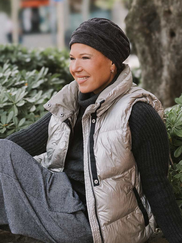 Chemo mutsjes winkel- winter muts Dina Oslo - Vulcanic Grey