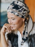 Headscarf Doris - Serene Mist - chemo headwear / alopecia headscarf