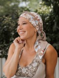 Headscarf Doris - Aquarelle Splash - chemo headwear / alopecia headscarf