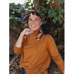 Sjaalmutsje Doris - Geometric prism - chemo sjaal / alopecia hoofdddoekje Hoofddoekjes chemo sjaaltjes - Sjaalmutsje Doris - Geometric prism