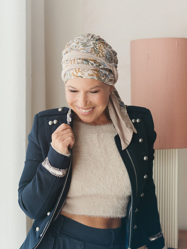 Hoofddoekjes chemo sjaals - Pastel Aura - Colorful Botanic - chemo sjaaltjes