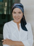 Headscarf Doris - Magic Skyline  - chemo headwear / alopecia headscarf
