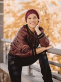 Hippe Chemo mutsjes chemo - Turban Gala - Bordeaux - chemo muts winkel