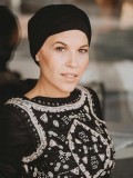 Turban Gala - black - chemo hat / alopecia turban