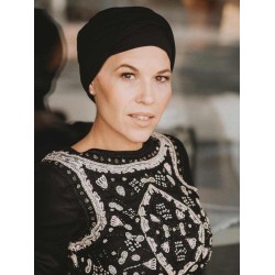 Chemo mutsjes chemo - Turban Gala - zwart - chemo muts winkel
