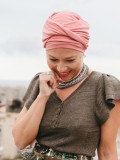 Chemo mutsjes chemo - Turban Gala - roze - chemo muts winkel